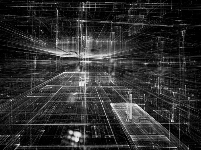 Framed Print : Modern Technology Print with Light Effects Framed Print : Modern Technology Print with Light Effects