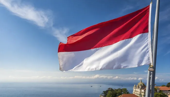 Framed Print : The Monaco Flag Flutters in the Wind Print Framed Print : The Monaco Flag Flutters in the Wind Print