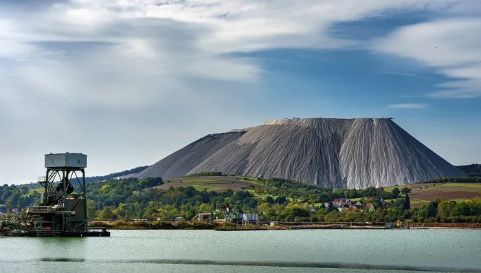 Framed Print : The Monte Kali Tailings Pile Print, Obersuhl, Thuringia Framed Print : The Monte Kali Tailings Pile Print, Obersuhl, Thuringia