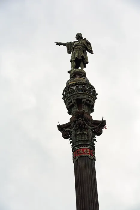 Framed Print : Monument to Christopher Columbus Print, Barcelona, Spain Framed Print : Monument to Christopher Columbus Print, Barcelona, Spain