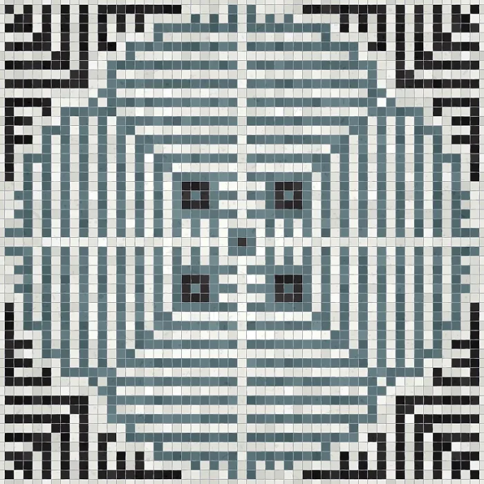 Framed Print : Mosaic Tiles Print, Seamless Vector Pattern