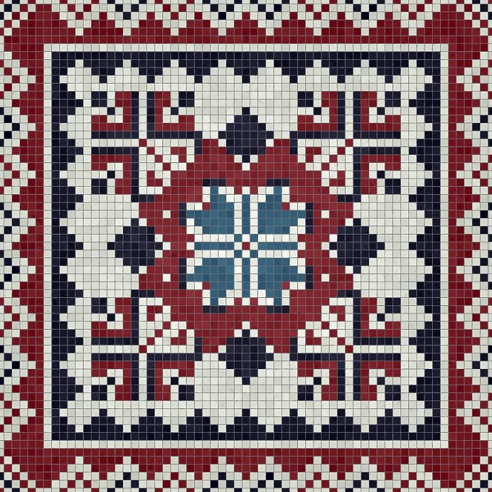 Framed Print : Mosaic Tiles Print Background