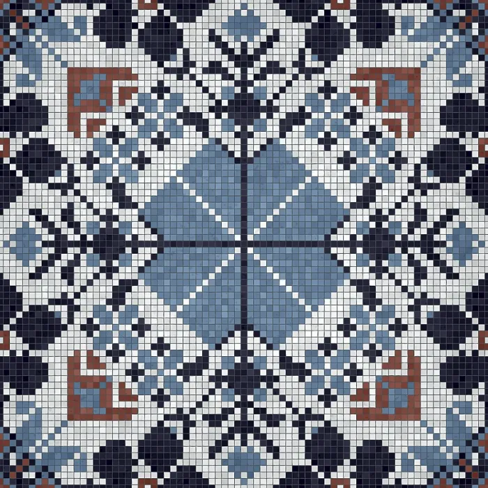 Framed Print : Mosaic Tiles Background Seamless Print