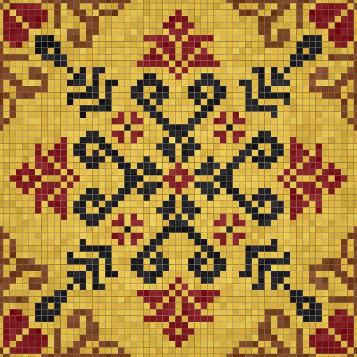 Framed Print : Mosaic Tiles Print, Seamless Vector Pattern Framed Print : Mosaic Tiles Print, Seamless Vector Pattern
