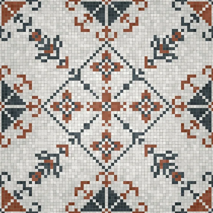 Framed Print : Seamless Mosaic Tiles Print Background Framed Print : Seamless Mosaic Tiles Print Background