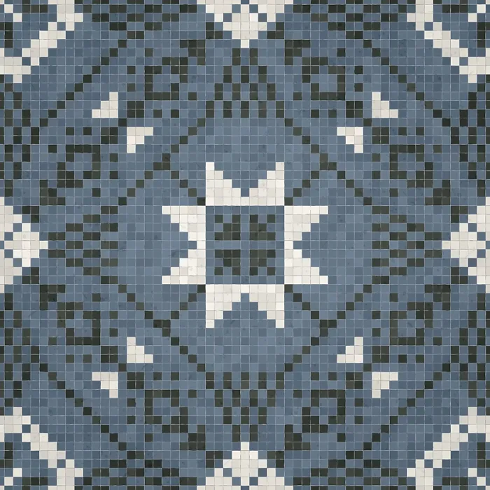 Framed Print : Mosaic Tiles Print, Seamless Vector Pattern