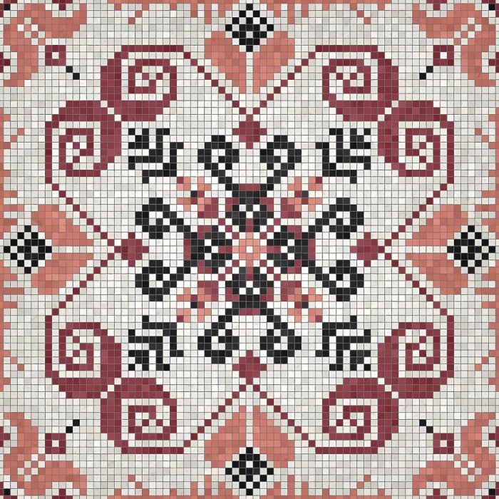 Framed Print : Seamless Mosaic Tiles Print Background Framed Print : Seamless Mosaic Tiles Print Background