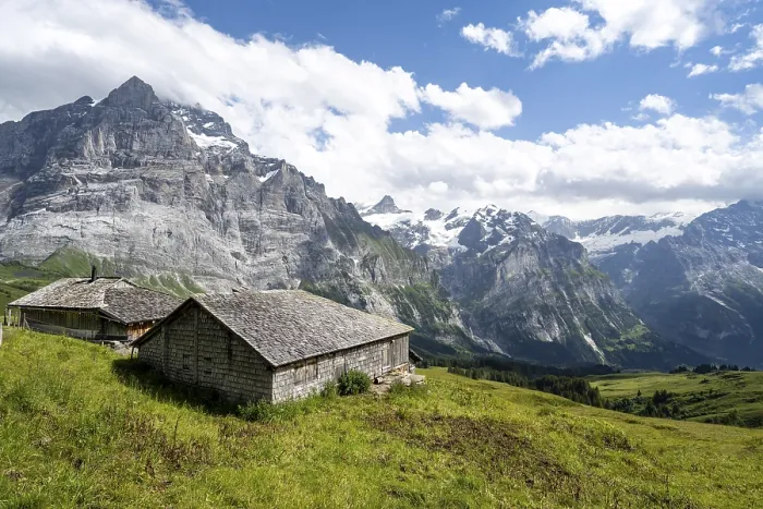 Framed Print : Mountain Hut Print, Grindelwald, Bernese Alps Framed Print : Mountain Hut Print, Grindelwald, Bernese Alps