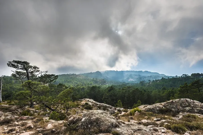Framed Print : Mountain Landscape Print, Alta Rocca, Corsica Framed Print : Mountain Landscape Print, Alta Rocca, Corsica