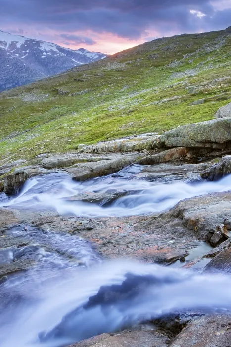 Framed Print : Mountain Stream Print, Blakkadal Valley, Norway Framed Print : Mountain Stream Print, Blakkadal Valley, Norway