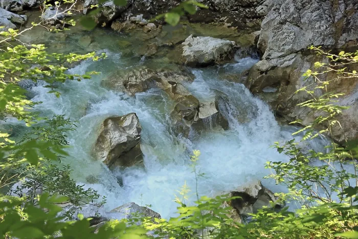 Framed Print : Mountain Stream Print - Flowing Water Framed Print : Mountain Stream Print - Flowing Water