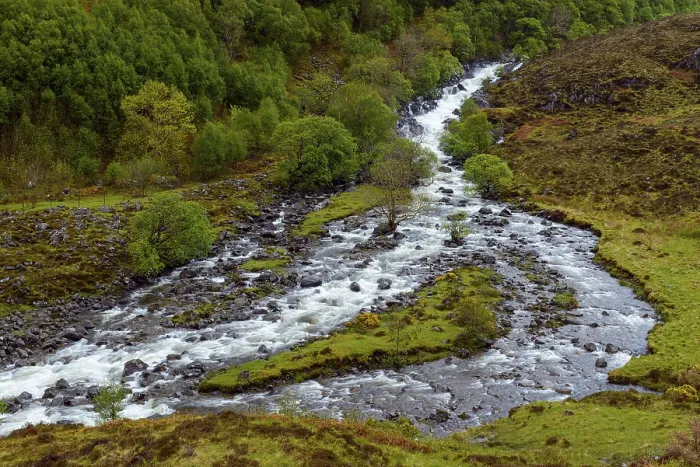 Framed Print : Mountain Stream in Scottish Highlands Print Framed Print : Mountain Stream in Scottish Highlands Print