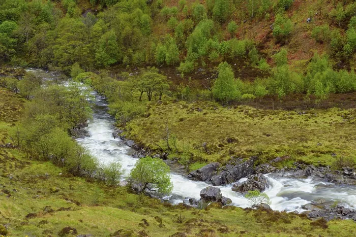 Framed Print : Mountain Stream Print, Scotland Highlands in Spring Framed Print : Mountain Stream Print, Scotland Highlands in Spring
