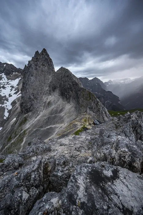 Framed Print : Westliche Törlspitze Summit Print, Bavaria, Germany