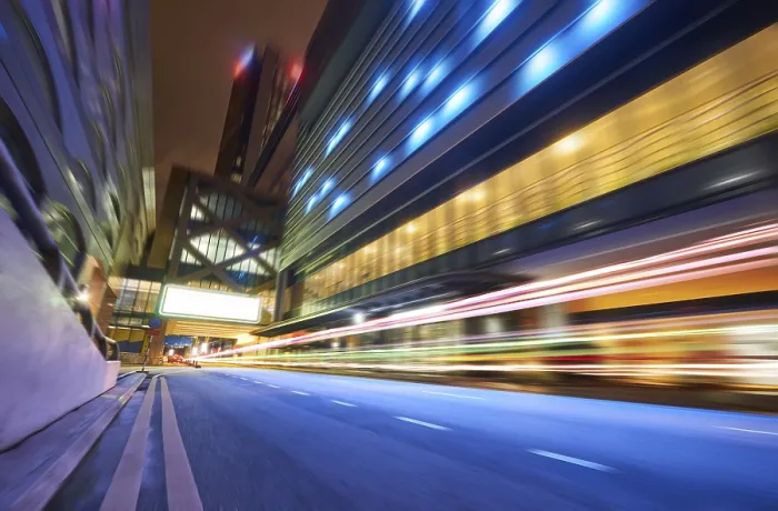 Framed Print : Moving Forward Motion Blur Print - Night Scene Framed Print : Moving Forward Motion Blur Print - Night Scene