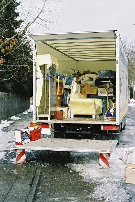Framed Print : Moving Lorry Print Framed Print : Moving Lorry Print
