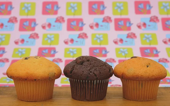 Framed Print : Three Muffins Print Framed Print : Three Muffins Print