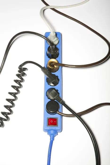 Framed Print : Multi-plug Power Strip Print Framed Print : Multi-plug Power Strip Print