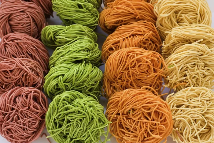 Framed Print : Multicolored Noodles Print Framed Print : Multicolored Noodles Print