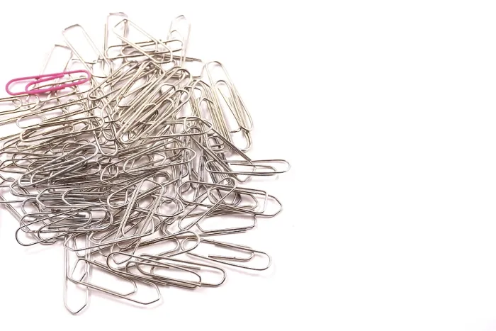 Framed Print : Multiple Paper Clips Print on White Background Framed Print : Multiple Paper Clips Print on White Background