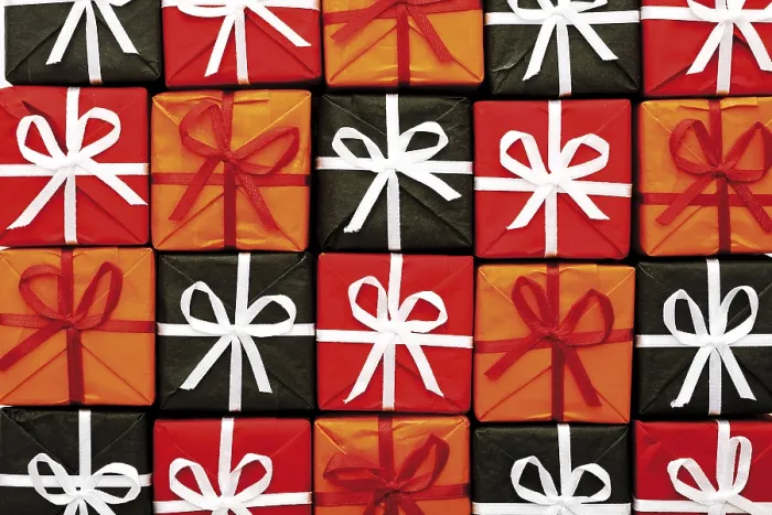 Framed Print : Multitude of Gift Parcels Print Framed Print : Multitude of Gift Parcels Print