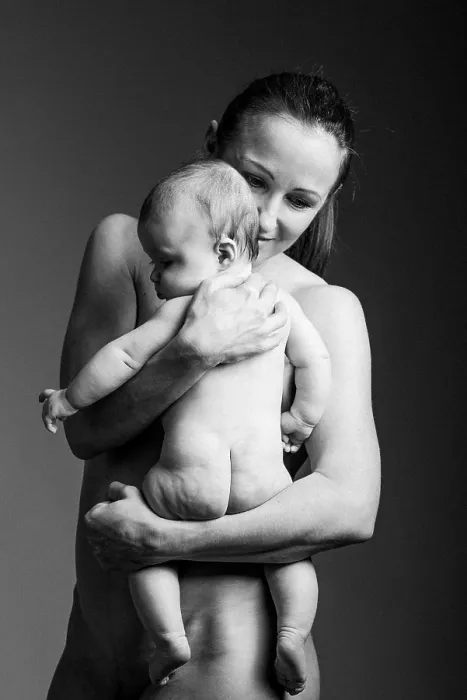 Framed Print : Mother with Infant Print Framed Print : Mother with Infant Print