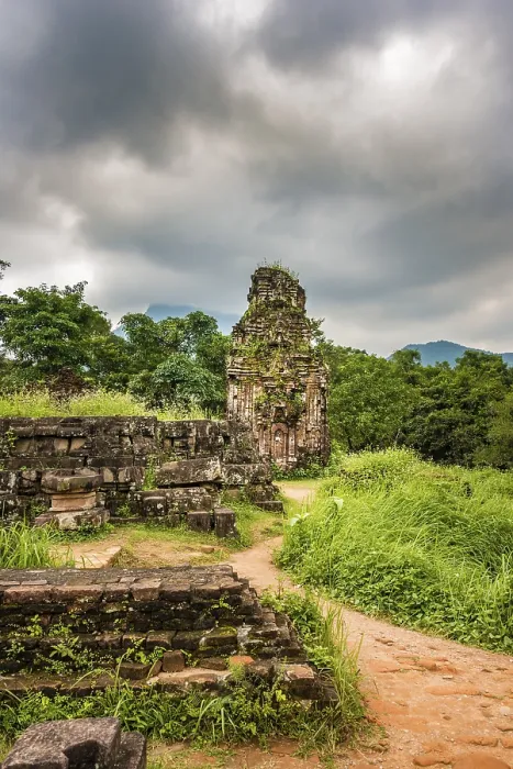 Framed Print : Mossy Ruins of My Son Temple Print, Vietnam