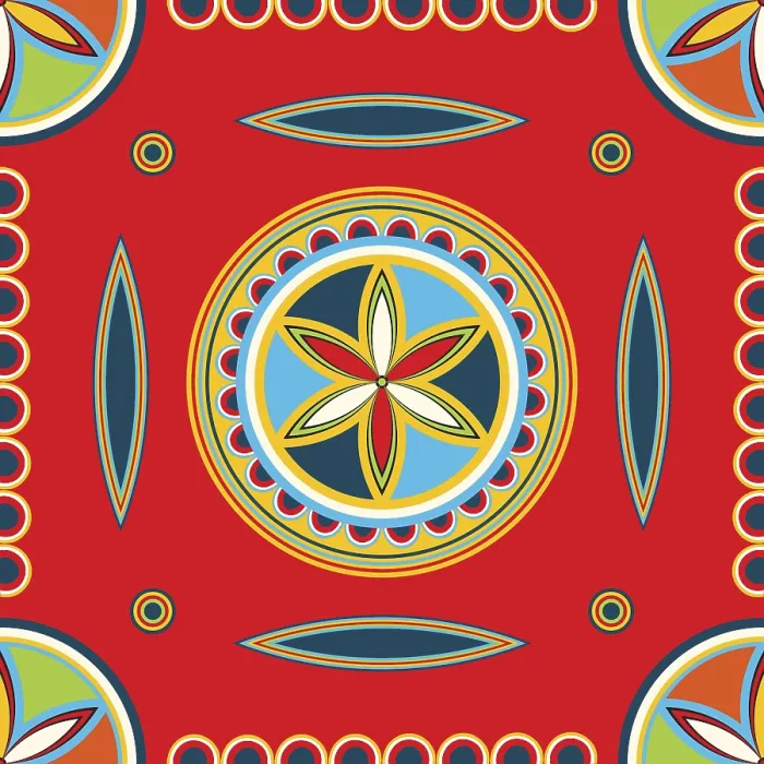 Framed Print : Najdi Style Vector Seamless Pattern Print Framed Print : Najdi Style Vector Seamless Pattern Print