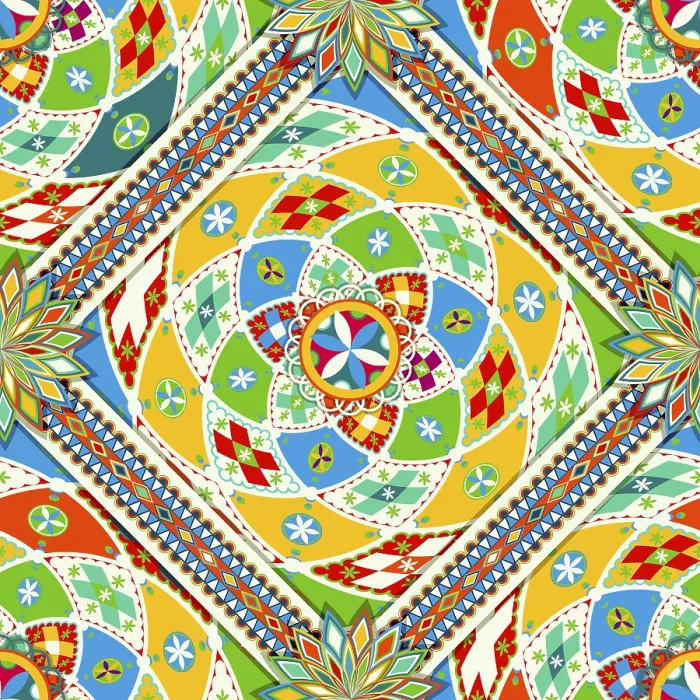Framed Print : Najdi Style Vector Seamless Pattern Print Framed Print : Najdi Style Vector Seamless Pattern Print