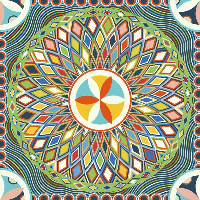 Framed Print : Najdi Style Vector Seamless Pattern Print Framed Print : Najdi Style Vector Seamless Pattern Print