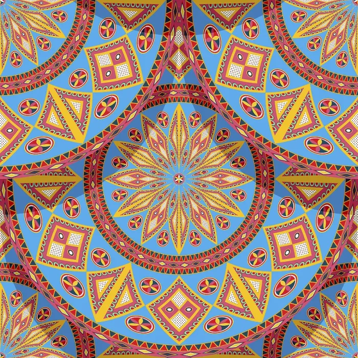 Framed Print : Najdi Style Vector Seamless Pattern Print Framed Print : Najdi Style Vector Seamless Pattern Print
