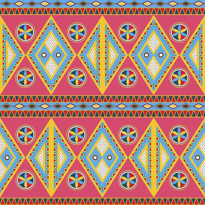 Framed Print : Najdi Style Vector Seamless Pattern Print Framed Print : Najdi Style Vector Seamless Pattern Print