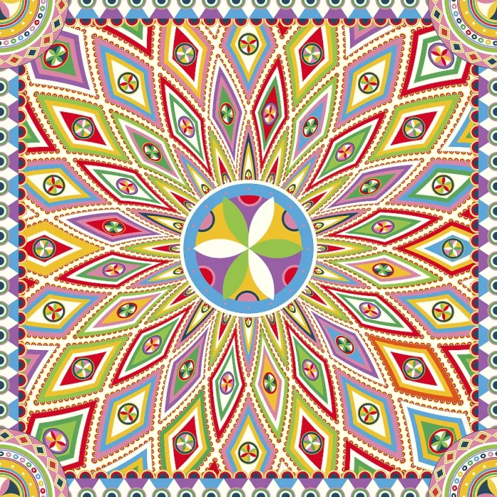 Framed Print : Najdi Style Vector Seamless Pattern Print Design Framed Print : Najdi Style Vector Seamless Pattern Print Design