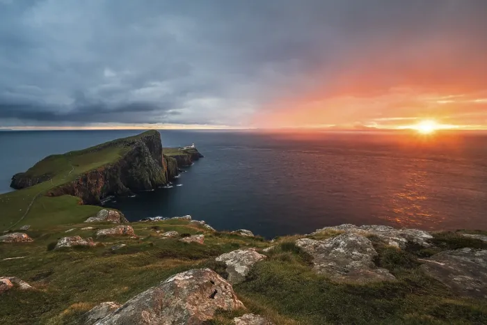 Framed Print : Neist Point Lighthouse Print at Sunset, Isle of Skye Framed Print : Neist Point Lighthouse Print at Sunset, Isle of Skye