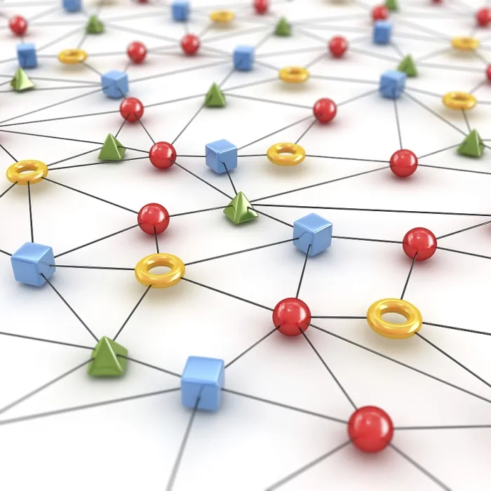 Framed Print : Network Concept with Shape Print Framed Print : Network Concept with Shape Print