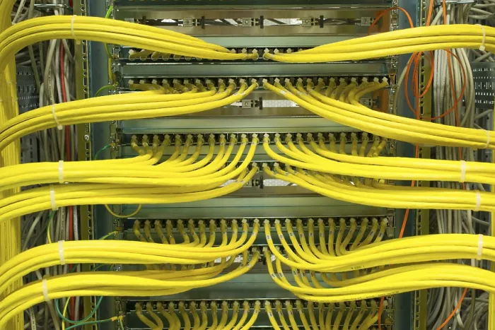 Framed Print : Network LAN Patch Panel Print Framed Print : Network LAN Patch Panel Print