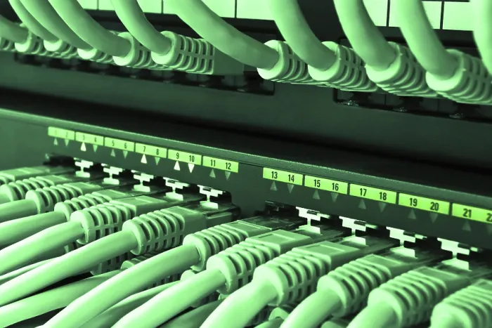 Framed Print : Network Switch LAN Print