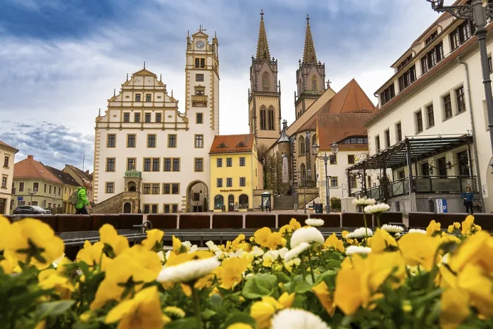 Framed Print : Neumarkt of Oschatz in Spring 2 Print Framed Print : Neumarkt of Oschatz in Spring 2 Print