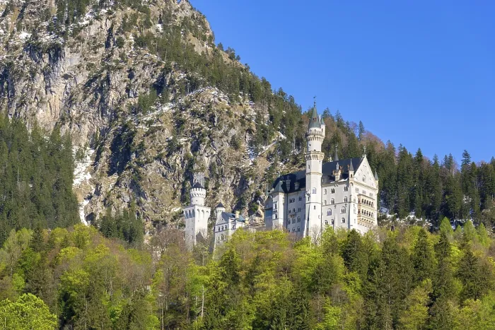 Framed Print : Neuschwanstein Castle Spring Print, Germany Framed Print : Neuschwanstein Castle Spring Print, Germany