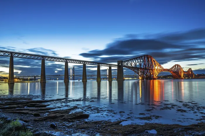 Framed Print : NIGHT over Forth Bridge Print, Scotland Framed Print : NIGHT over Forth Bridge Print, Scotland