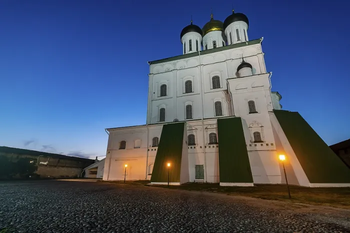 Framed Print : Nightshot of the Trinity Cathedral in Pskov, UNESCO Print Framed Print : Nightshot of the Trinity Cathedral in Pskov, UNESCO Print