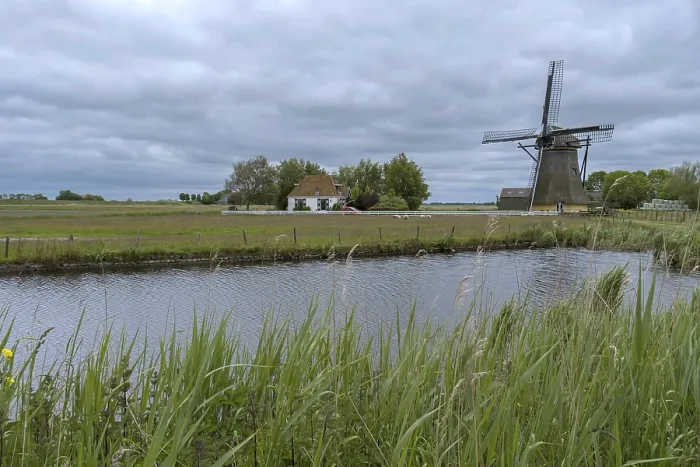Framed Print : The Nijlannermole Print, Windmill in Workum, Netherlands Framed Print : The Nijlannermole Print, Windmill in Workum, Netherlands