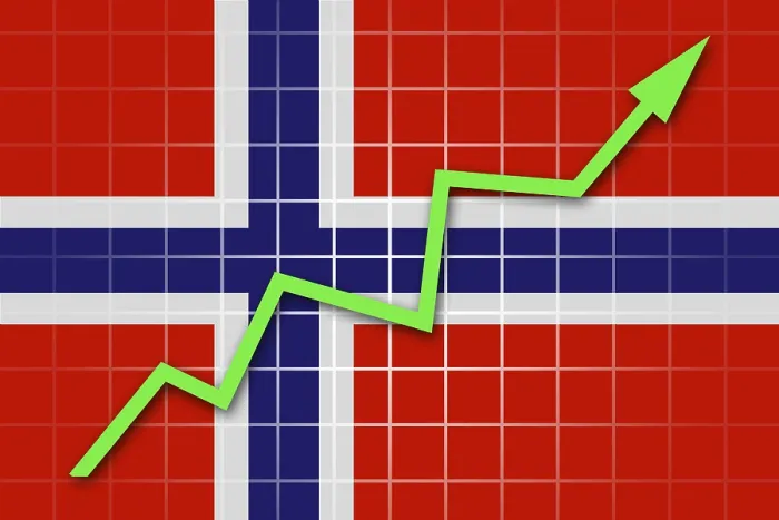 Framed Print : The Norwegian Flag and Arrow Graph Print Framed Print : The Norwegian Flag and Arrow Graph Print