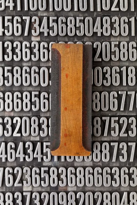 Framed Print : Numerical Abstract Number One Print Framed Print : Numerical Abstract Number One Print