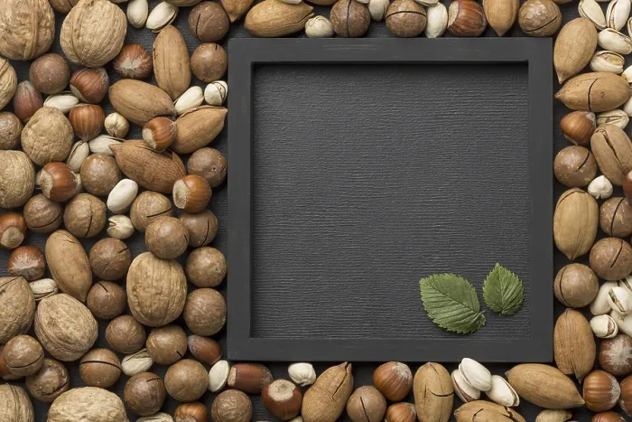 Framed Print : Nuts Arrangement Print Framed Print : Nuts Arrangement Print