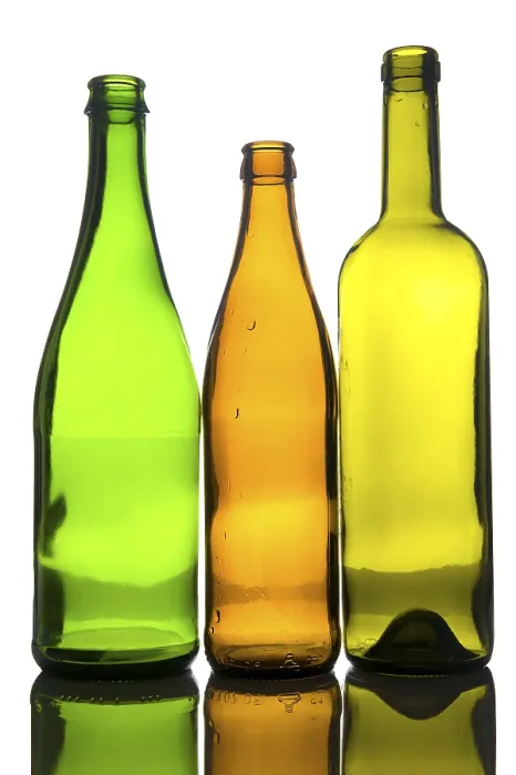 Framed Print : Object on white - Three empty bottle Print Framed Print : Object on white - Three empty bottle Print