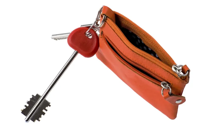 Framed Print : Close-up Print of a Handbag Key Framed Print : Close-up Print of a Handbag Key