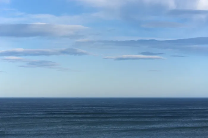 Framed Print : Ocean with Cloudy Blue Sky Print Framed Print : Ocean with Cloudy Blue Sky Print