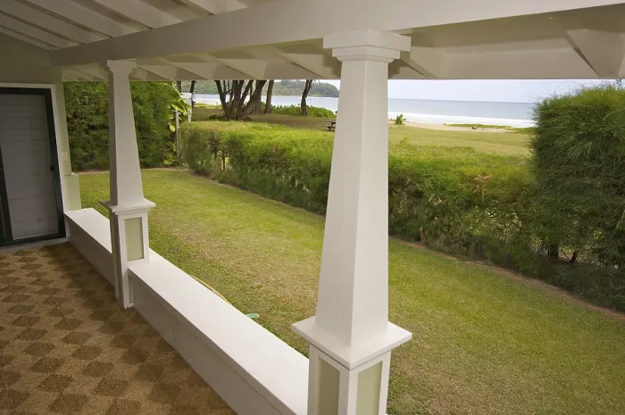 Framed Print : Oceanfront Lanai and View Print Framed Print : Oceanfront Lanai and View Print