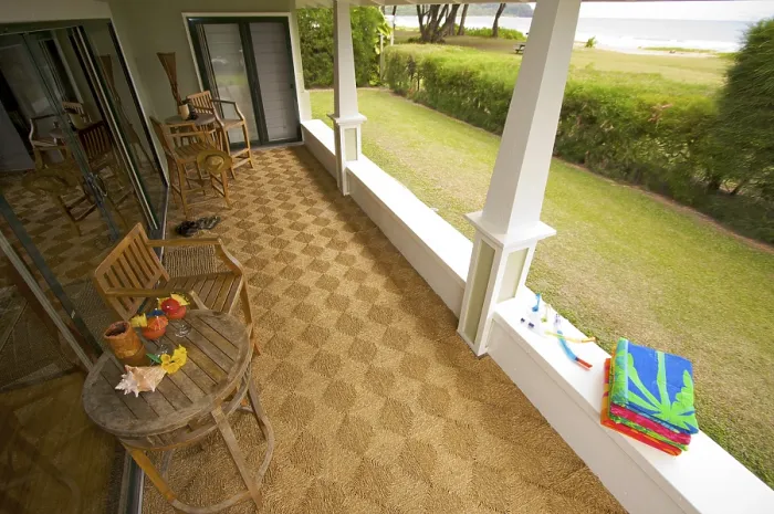 Framed Print : Oceanfront Lanai and View Print Framed Print : Oceanfront Lanai and View Print